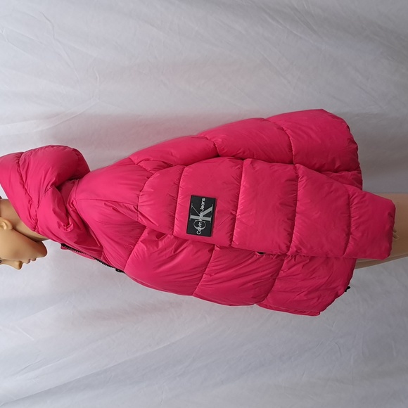 Calvin Klein Jeans Trendy Plus Size Hooded Puffer Jacket - 1X - Picture 6 of 15